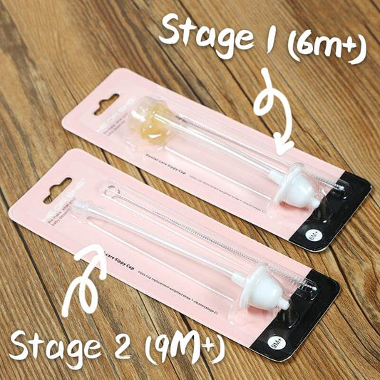 Comparison of Stage 1 and stage 2 Sippy Cup Straws