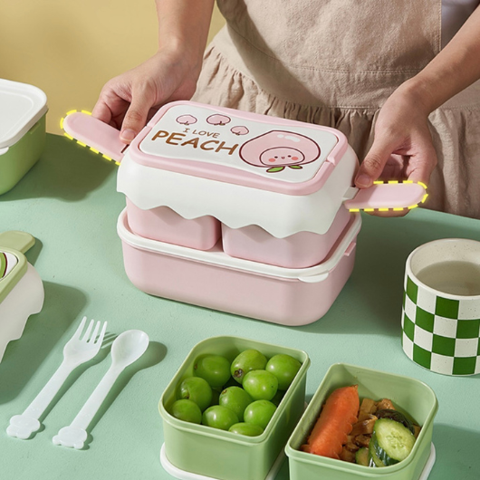 Bento Lunch Boxes - Donut/Double Decker