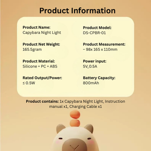 Capybara/Pear/Bunny Silicone LED Night Light