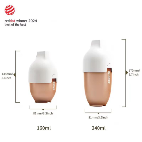Bundle Deal: HeorShe Dental Care Sippy V2/HeOrShe Ultra Wideneck Silicone Baby Bottle