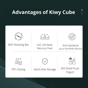 Bundle Deal: Kiwy Cube Baby Steriliser & Dryer/HeOrShe Anti-colic Silicone Bottles