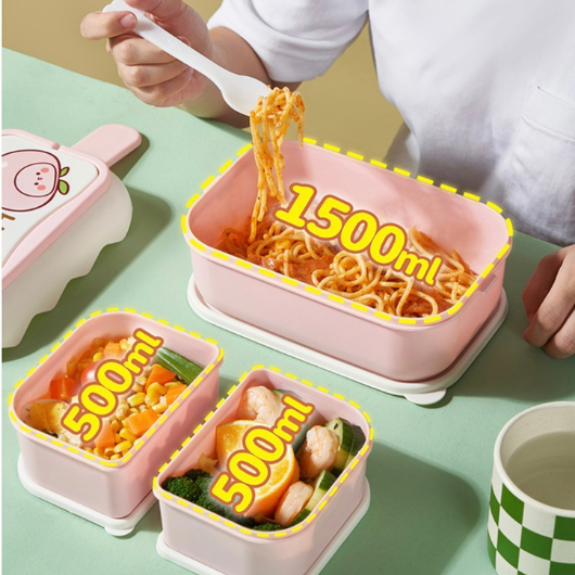 Bento Lunch Boxes - Donut/Double Decker