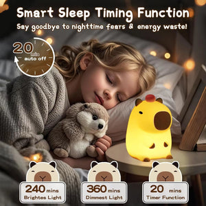 Capybara/Pear/Bunny Silicone LED Night Light