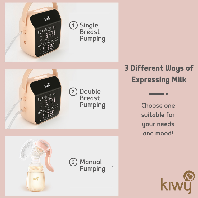 3 different ways of expressing milk