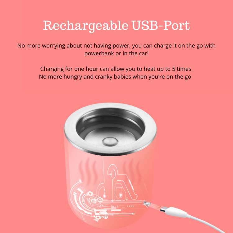 rechargeable usb port on the go warmer