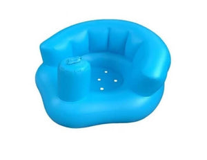 Blue portable inflatable baby cushion 