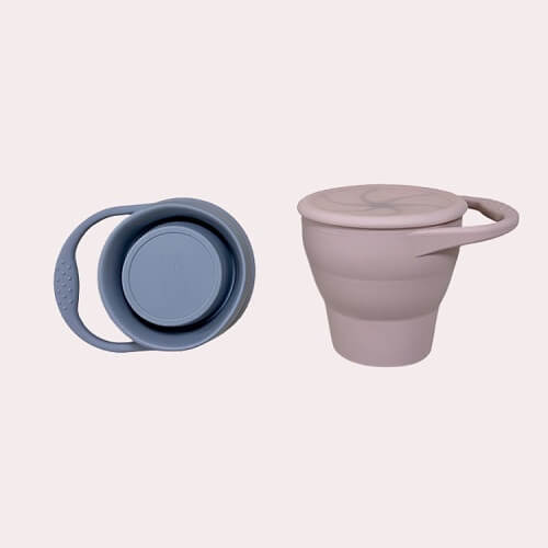 Bottom and Side view of snack cup