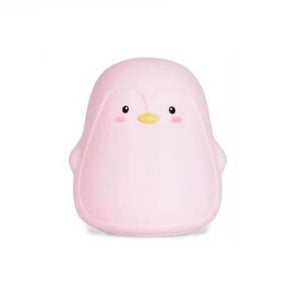Pink Silicon Penguin LED Night Light