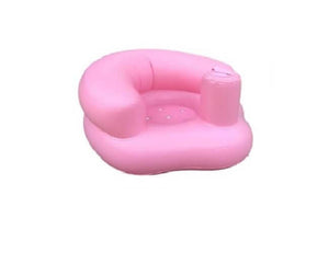 Pink portable inflatable baby cushion
