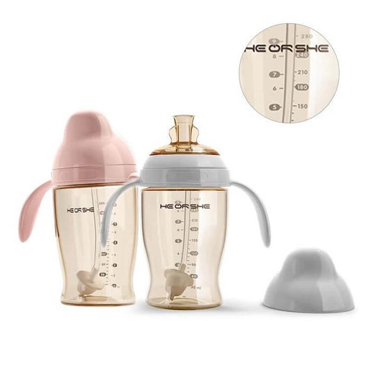 Pink and Blue Sippy Cup