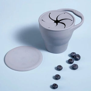 Blue snack cup with blueberries