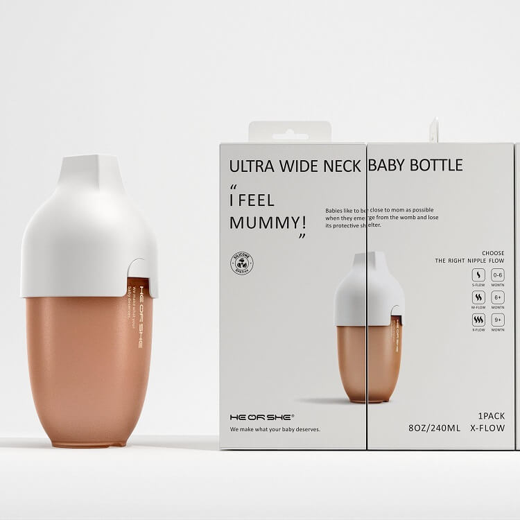 HEORSHE Ultra Wide Neck Silicone Bottle.